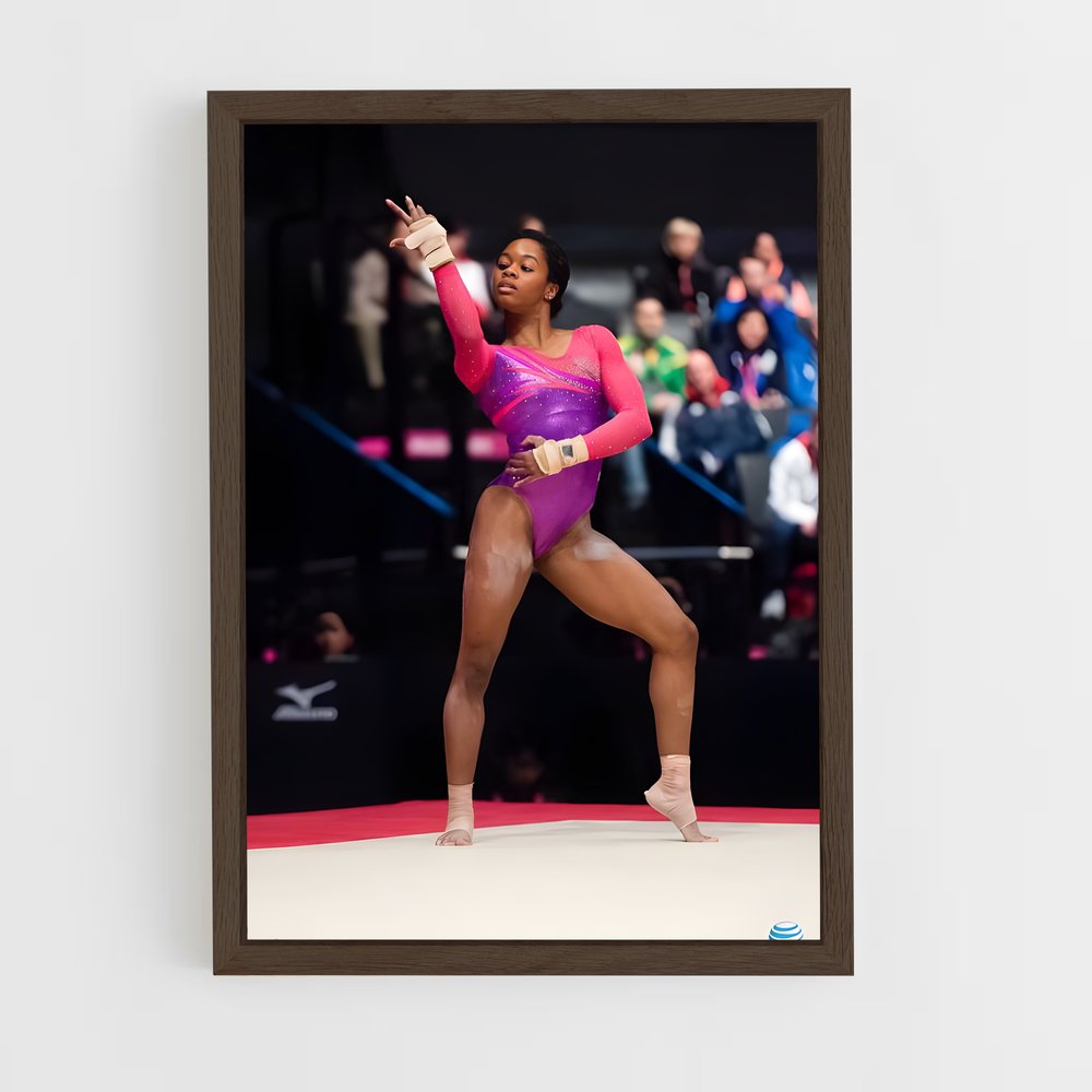 ap-world gymnastics championships-2 cadre Bois foncé