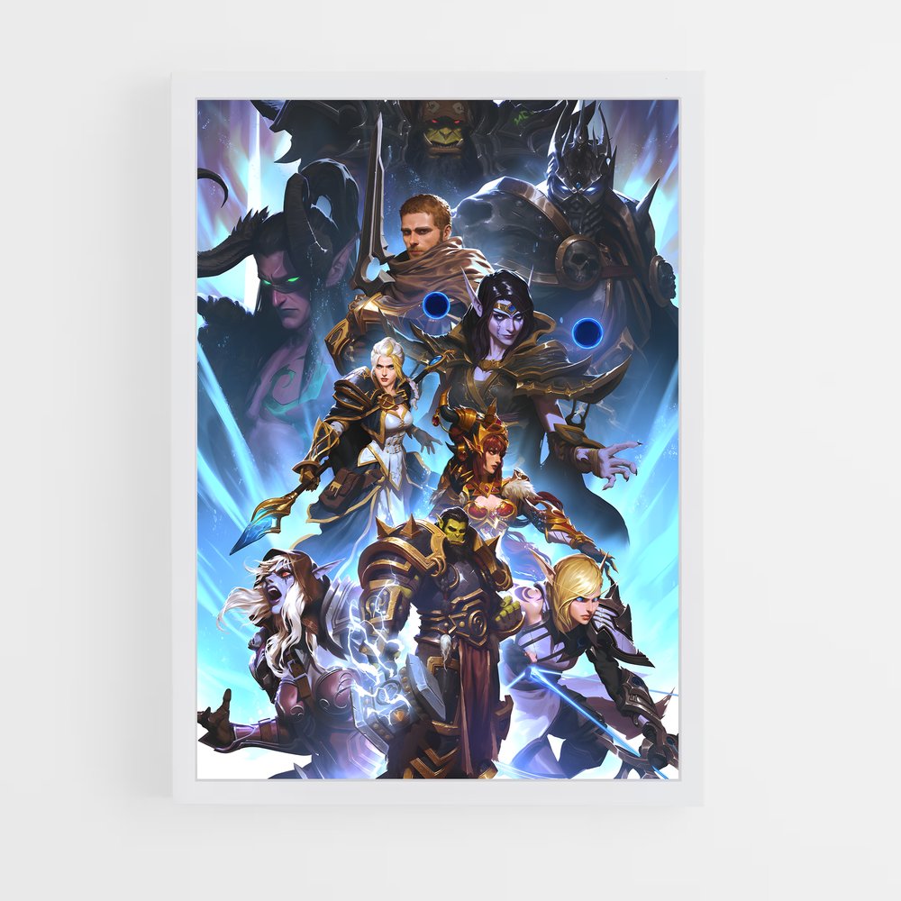 ap-world of warcraft-13 cadre Blanc