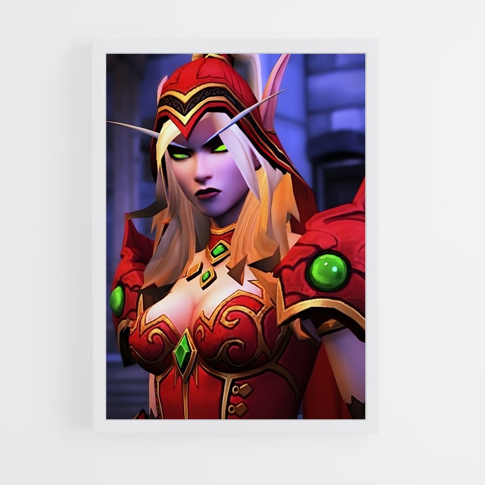 ap-world of warcraft-5 cadre Blanc
