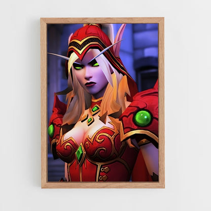 ap-world of warcraft-5 cadre Bois clair