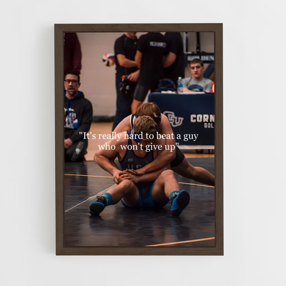 ap-wrestling-1 cadre Bois foncé