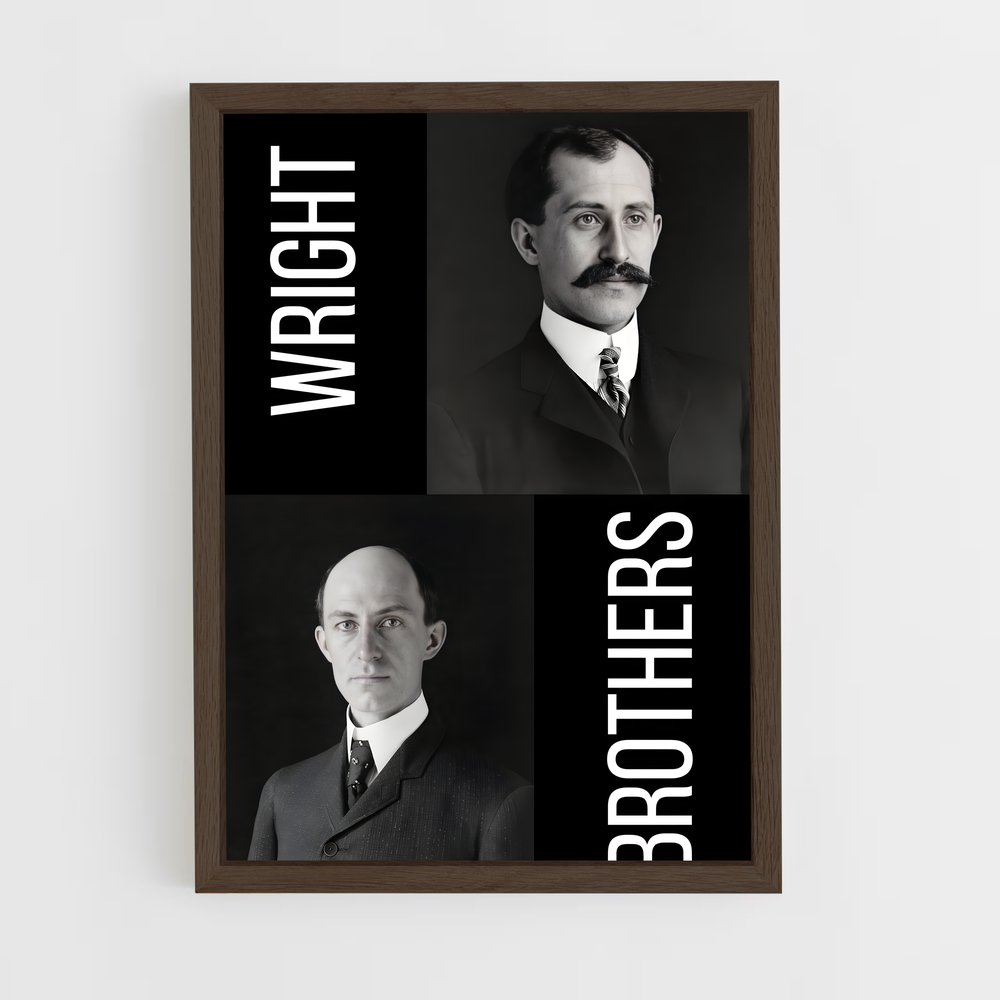 ap-wright brothers-1 cadre Bois foncé