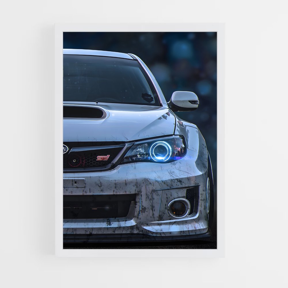 ap-wrx sti hatchback-2 cadre Blanc
