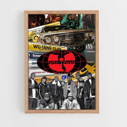ap-wu-tang clan-1 cadre Bois clair