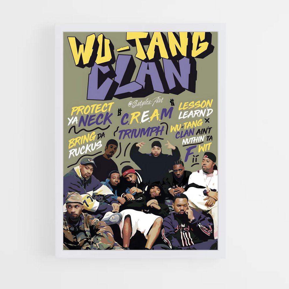 ap-wu-tang clan-2 cadre Blanc