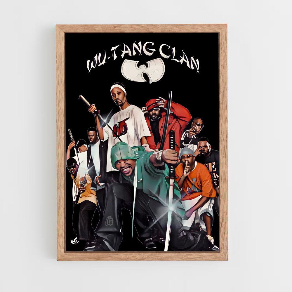 ap-wu-tang clan-3 cadre Bois clair