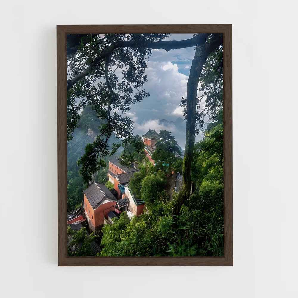 ap-wudang mountain-16 cadre Bois foncé