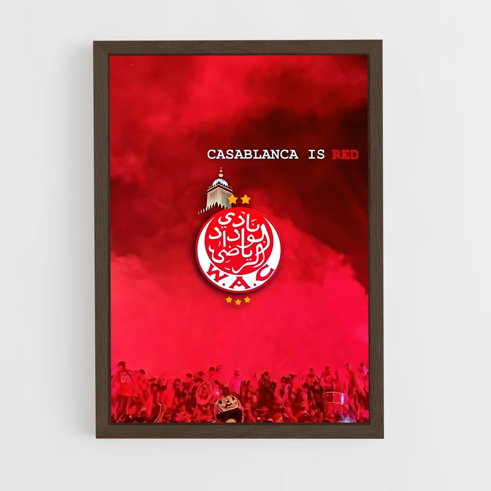 ap-wydad casablanca-9 cadre Bois foncé