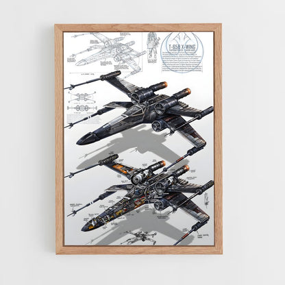 ap-x-wing-3 cadre Bois clair