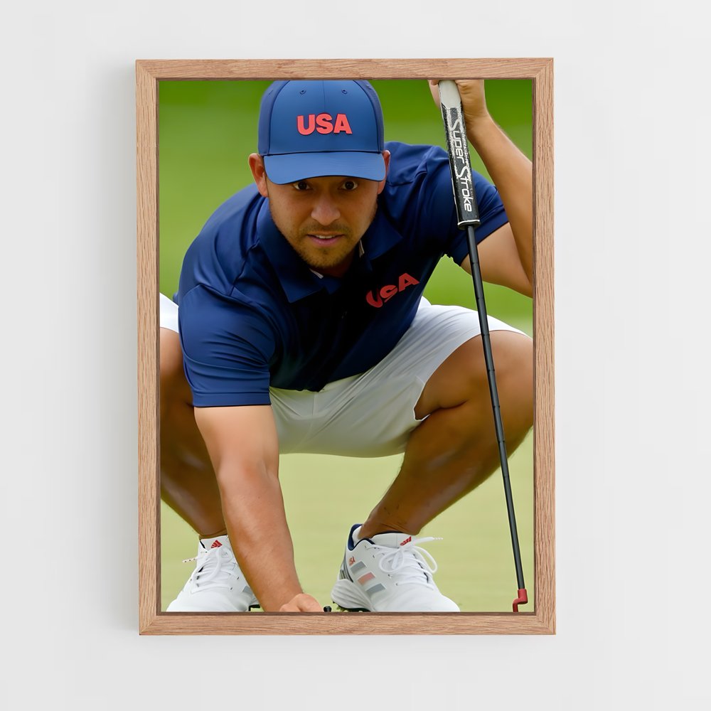 ap-xander schauffele-2 cadre Bois clair