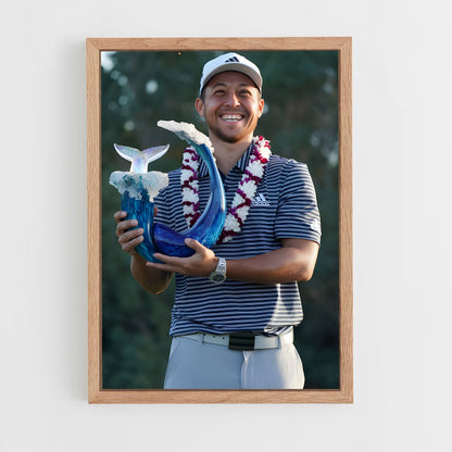 ap-xander schauffele-4 cadre Bois clair