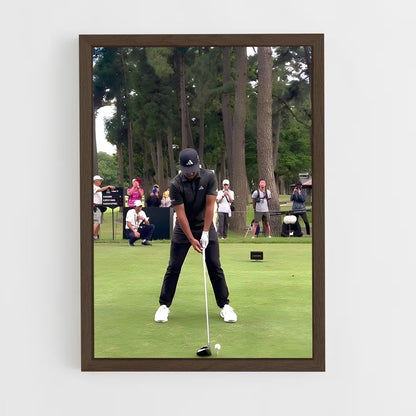 ap-xander schauffele-5 cadre Bois foncé