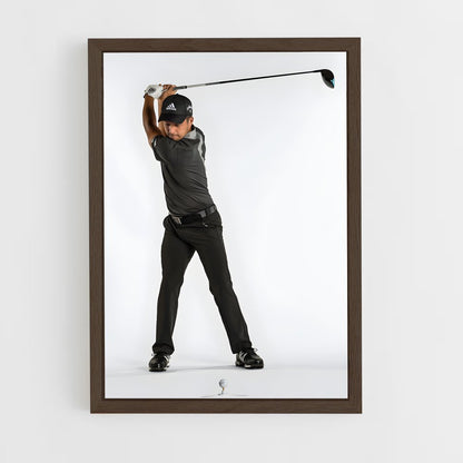 ap-xander schauffele-6 cadre Bois foncé
