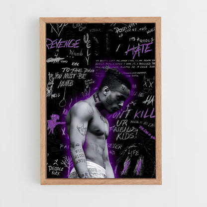 ap-xxxtentacion-2 cadre Bois clair