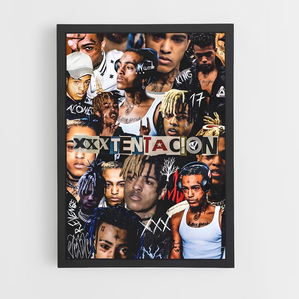 ap-xxxtentacion-3 cadre Noir