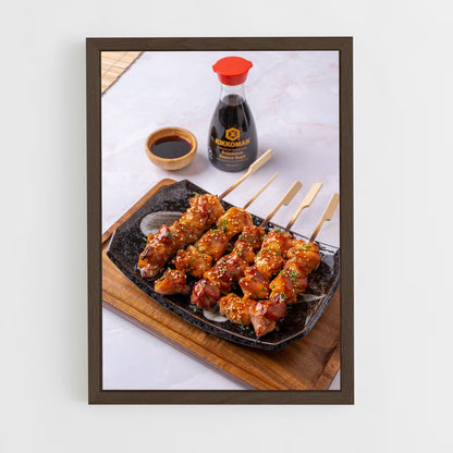 ap-yakitori-3 cadre Bois foncé