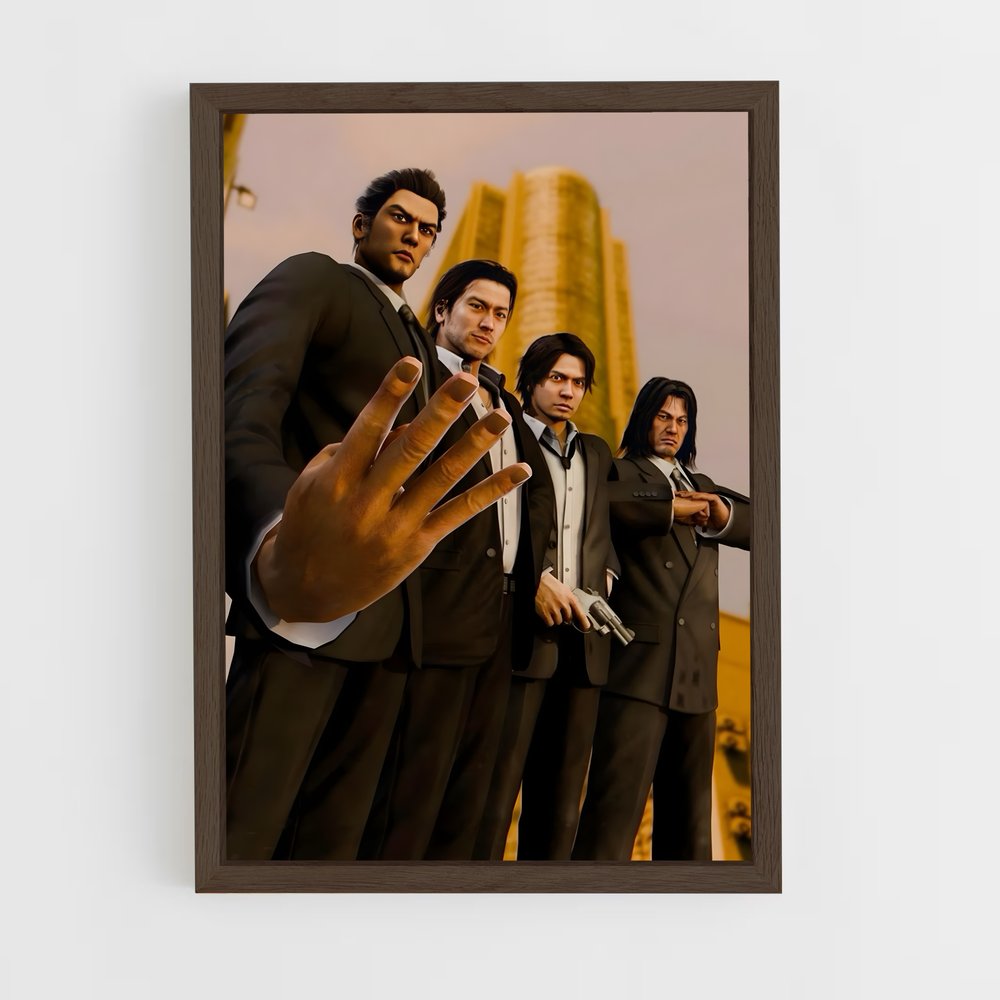 ap-yakuza-2 cadre Bois foncé