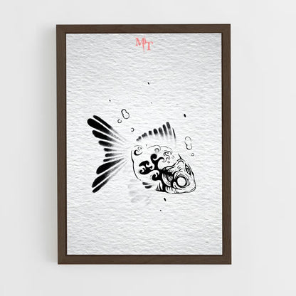 ap-yakuza symbols-4 cadre Bois foncé