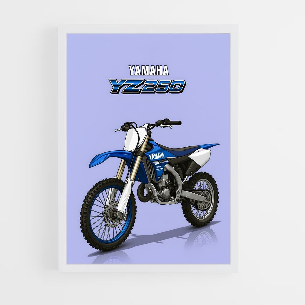 ap-yamaha yz250f-2 cadre Blanc