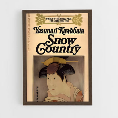 ap-yasunari kawabata-11 cadre Bois foncé