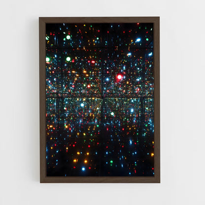 ap-yayoi kusama-3 cadre Bois foncé