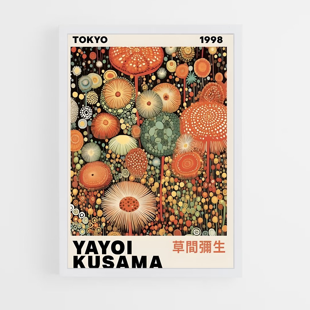 ap-yayoi kusama-4 cadre Blanc