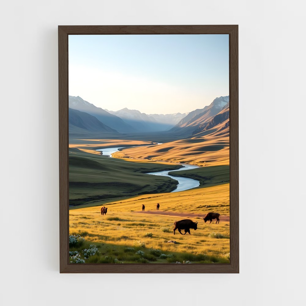 ap-yellowstone-14 cadre Bois foncé