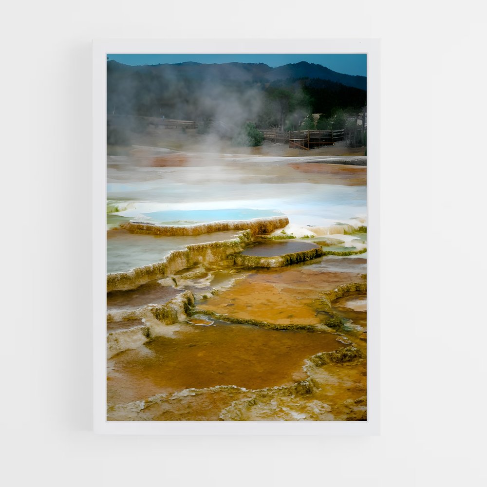 ap-yellowstone volcano-8 cadre Blanc