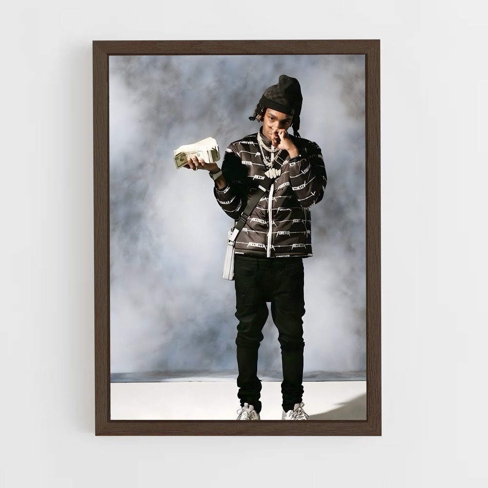 ap-ynw melly-5 cadre Bois foncé