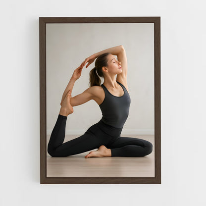 ap-yoga pose-7 cadre Bois foncé