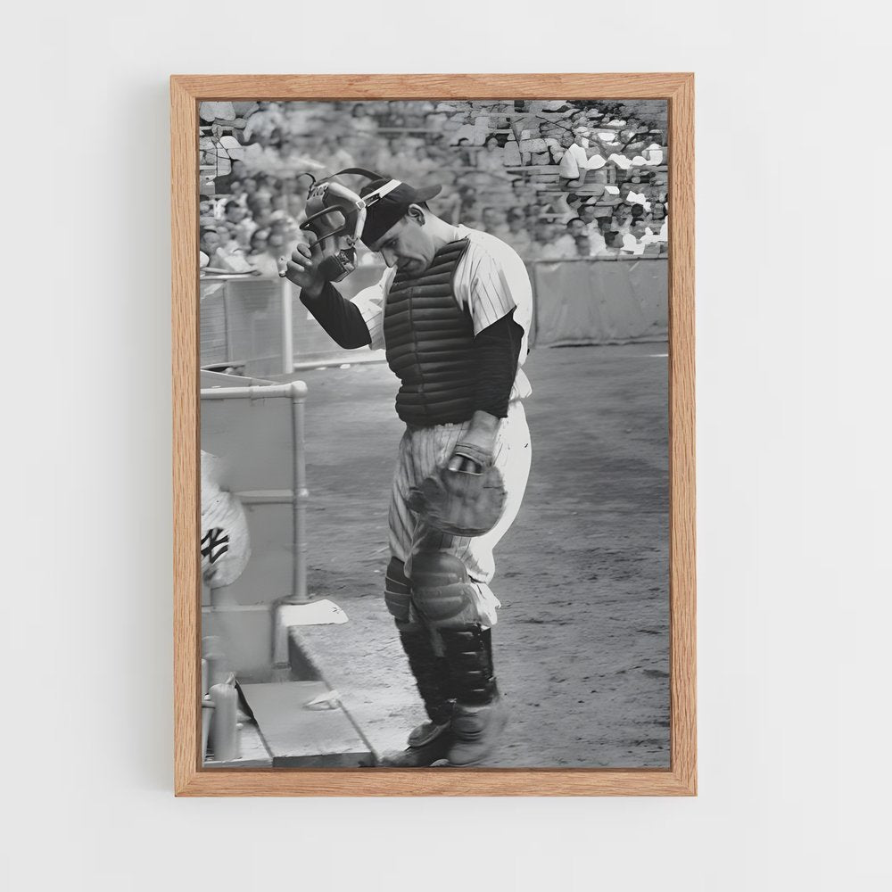 ap-yogi berra-2 cadre Bois clair