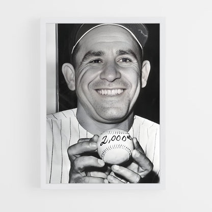 ap-yogi berra-3 cadre Blanc
