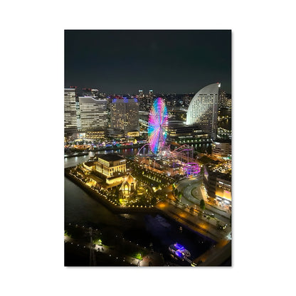 Poster Yokohama by Night