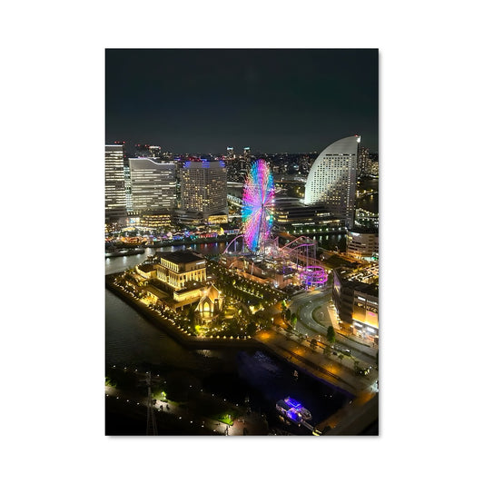 Poster Yokohama by Night