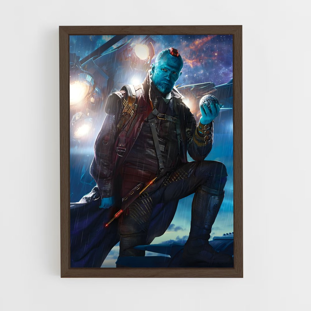 ap-yondu guardians-3 cadre Bois foncé