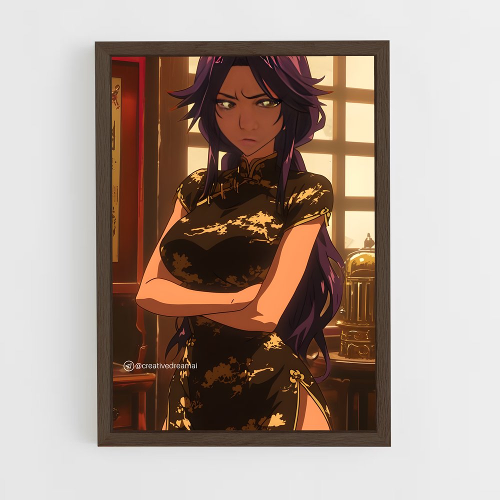 ap-yoruichi shihoin-6 cadre Bois foncé
