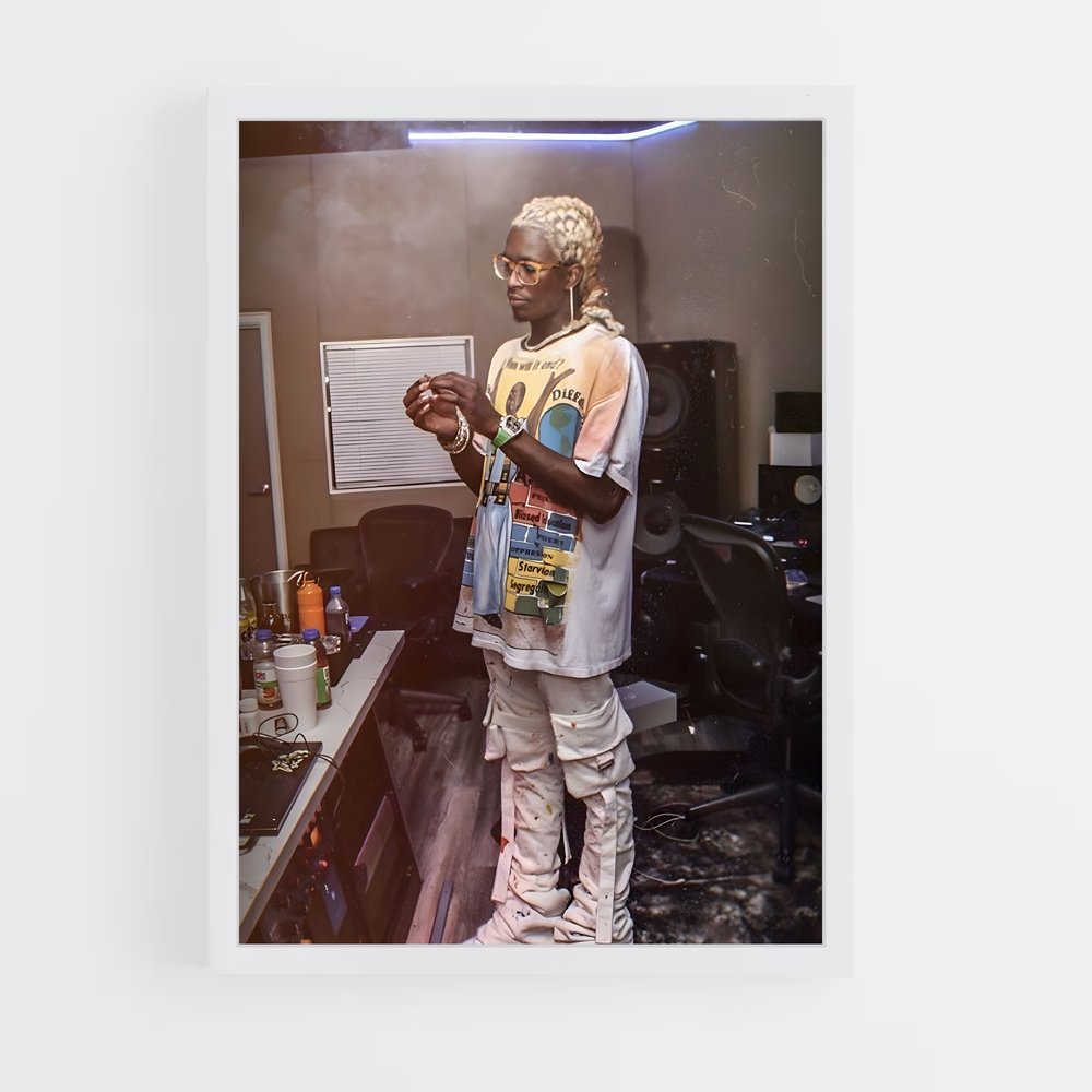 ap-young thug-1 cadre Blanc