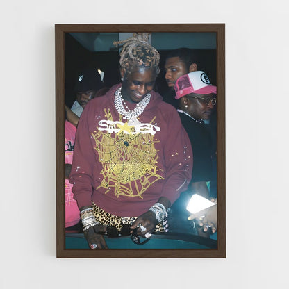 ap-young thug-4 cadre Bois foncé