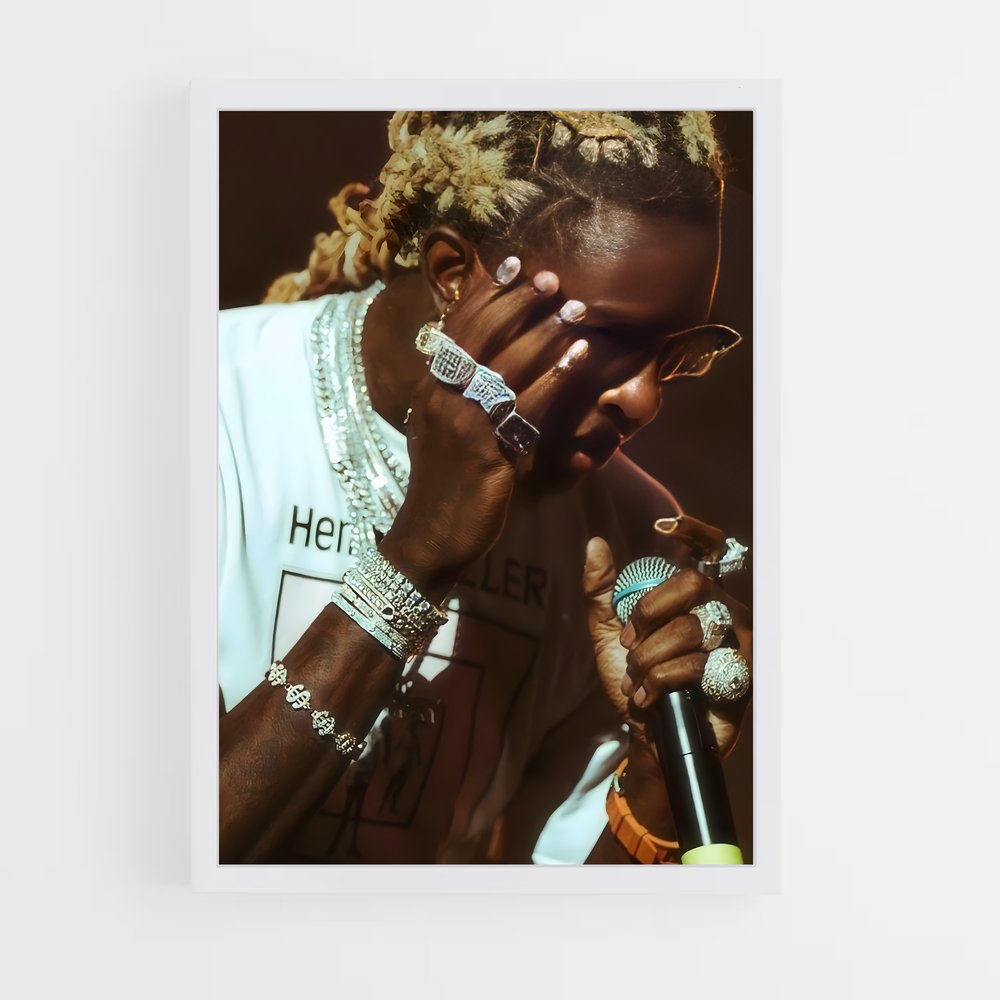 ap-young thug-6 cadre Blanc
