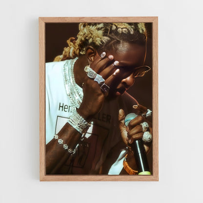 ap-young thug-6 cadre Bois clair