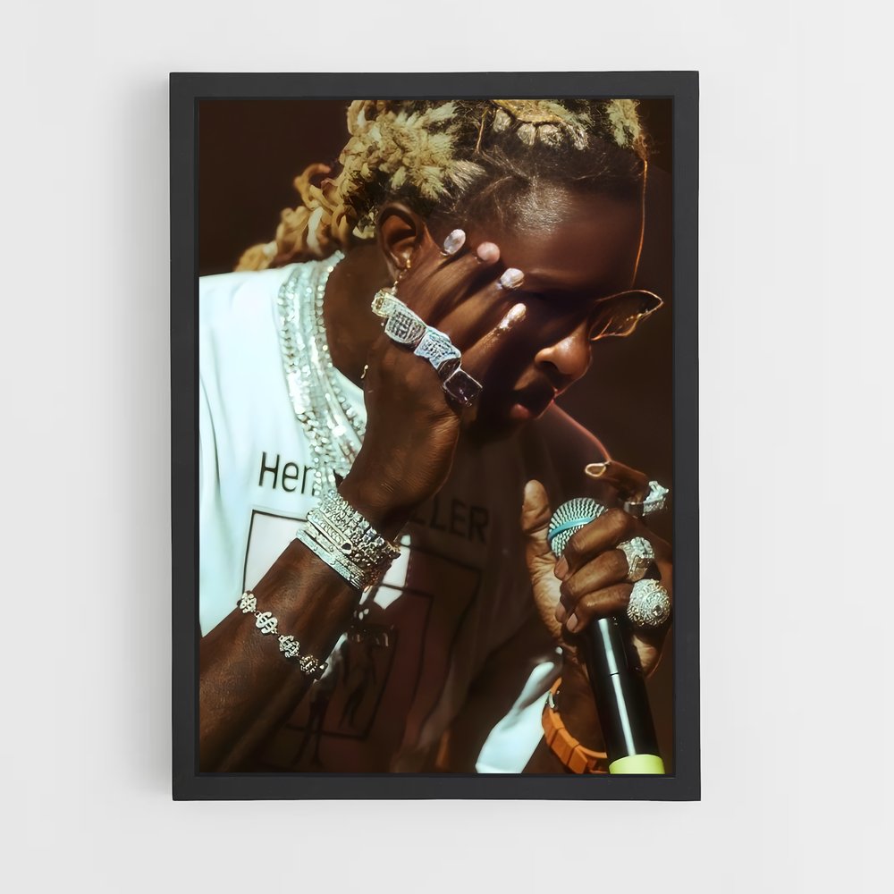 ap-young thug-6 cadre Noir