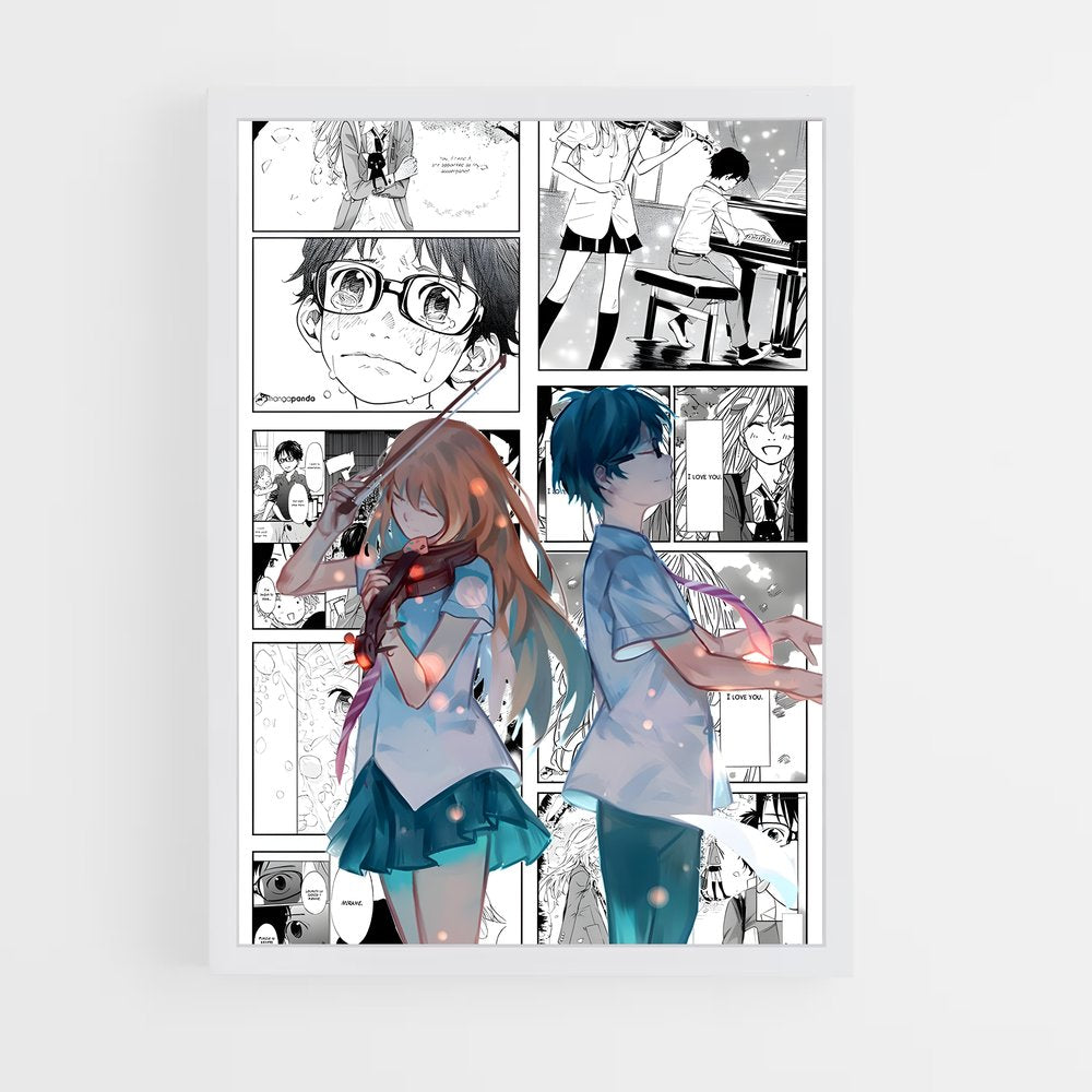 ap-your lie in april-4 cadre Blanc