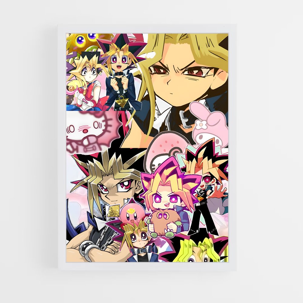 ap-yu gi oh-4 cadre Blanc