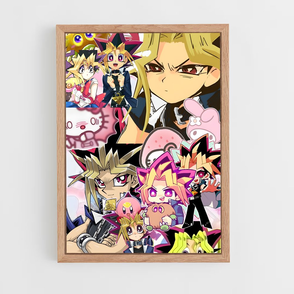 ap-yu gi oh-4 cadre Bois clair
