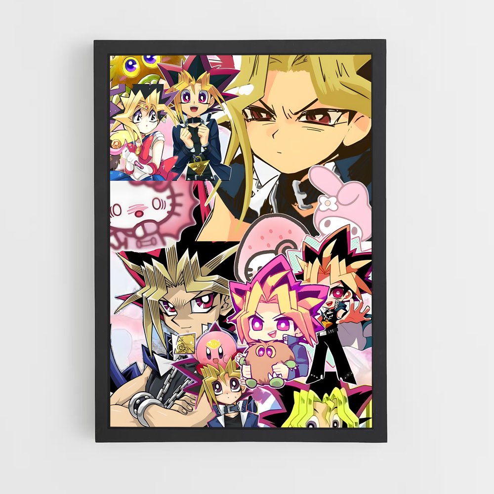 ap-yu gi oh-4 cadre Noir