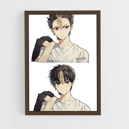 ap-yu nishinoya-1 cadre Bois foncé
