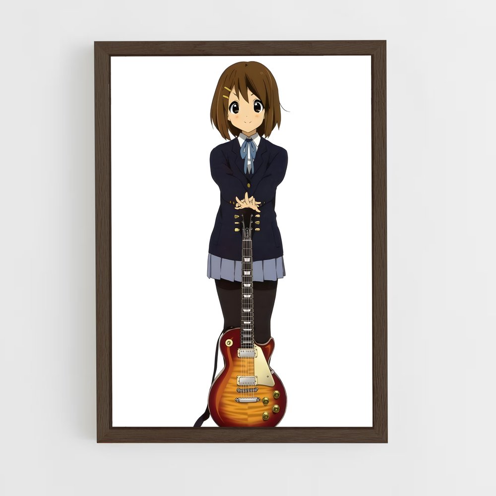 ap-yui hirasawa-1 cadre Bois foncé