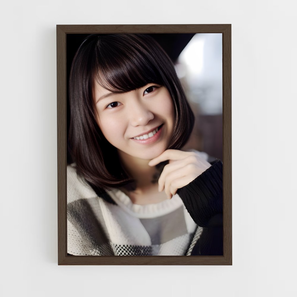 ap-yui yokoyama-6 cadre Bois foncé