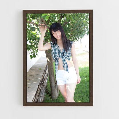 ap-yui yokoyama-7 cadre Bois foncé