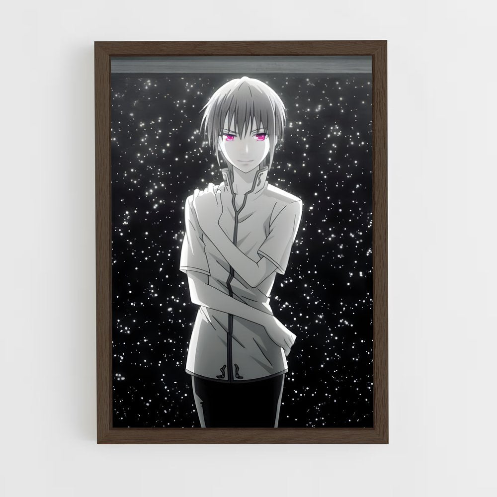 ap-yuki sohma-3 cadre Bois foncé